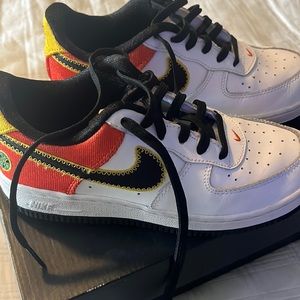 Nike Air Force ones Rayguns size 2y